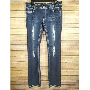 Premiere rue21 Bling Rhinestone Embroidered Jeans